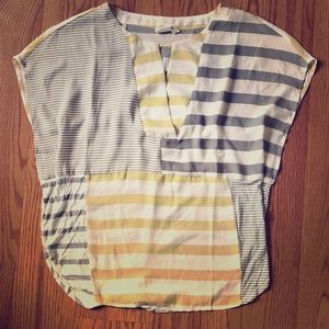 Anthropologie mixed media top